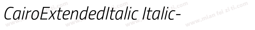 CairoExtendedItalic Italic字体转换
